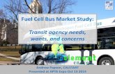 Transit agency needs, wants, and concerns€¦ · CALSTART is a unique national, non-profit, member-supported organization dedicated to the growth of an ... Public Presentation
