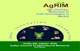 Agri-Startups: Reflection of ICAR Technologies in Market€¦ · Agri-Startups: Reflection of ICAR Technologies in Market AgRIM a t i o n v I o n n c n I u b a a t i e o d n I ¦ÉÉ®úiÉÒªÉ