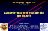 Epidemiologia delle comorbidità nel diabete - Bonora - SID... · 2016. 7. 26. · Roma, 7 Marzo 2014 Enzo Bonora Endocrinologia, Diabetologia e Metabolismo Università e Azienda