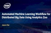 Automated Machine Learning Workflow for Distributed Big ... · − Spark Streaming, Flink, ... Spark ML Pipeline Stages Test Data Predictions Test Parquet Files Spark DataFrames Feature