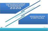 New CONVOCATORIA DE MOVILIDAD ACADÉMICA 2020 · 2020. 10. 13. · 2 Movilidad de Profesores UACJ Internacional, Convocatoria General La Dirección General de Vinculación e Intercambio,