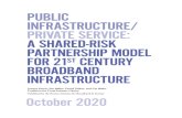 Public Infrastructure/Private Service: A Shared-Risk ...Public Infrastructure/Private Service: A Shared-Risk Partnership Model for 21st Century Broadband Infrastructure This report