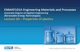 ENMAT101A Engineering Materials and Processes...TAFE NSW -Technical and Further Education Commission EMMAT101A Engineering Materials and Processes Videos: 1.Plastics in manufacturing