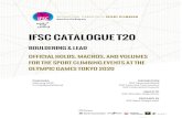 IFSC Catalogue T20 · PDF file 1 Holds Cheeta Craters Jarvis 1 2 Holds Cheeta Craters Etna 1 3 Holds Cheeta Craters Bidule 1 4 Holds Cheeta Craters Machin 2 5 Holds Cheeta Craters