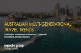 AUSTRALIAN MULTI-GENERATIONAL TRAVEL TRENDS€¦ · of how you choose a vacation/ holiday and which consideration would be least important to you in terms of how you choose to purchase