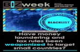 EUROPEAN UNION – BLACKLIST Have money laundering and tax ... · “blacklist” and roster of “high risk third countries” effectively discrim-inate against smaller and mostly