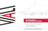 CANOPY RANGEHOOD - Sirv · 2020. 10. 12. · Canopy rangehood 60cm Stainless steel finish 3 speed push button control LED lights – 2 x 2W 2 x aluminium grease filters 500m3/hr Ducted