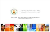 NATIONAL NUCLEAR REGULATOR OVERVIEW OF STRATEGIC … · –The Regulator’s financial matters, sec 17 and 18 –Cooperative Governance, sec 6 –Regulation and licensing of nuclear