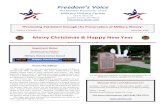 Merry Christmas Happy New · PDF file 2016. 12. 12. · Merry Christmas & Happy New Year Important Dates December 24 thru January 2 Christmas/New Year Holidays Military History Center