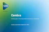 New Title presentation second line - Cembra/media/docs/commons/assets/... · 2020. 9. 7. · 10 September 2020 Investor presentation H1 2020 results 14.8 16.0 17.8 18.6 15.1 2017