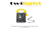Amperímetro Digital de Gancho - Twilight·La especificación de prueba con onda sinodal para ACA/ACD es de 50.60 Hz. ·Especificación comprobada en ambiente controlado de campo de