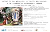 Visita de las Reliquias de Santa Bernadette a la Diócesis ... · Visita de las Reliquias de Santa Bernadette a la Diócesis de Pamplona-Tudela 11, 12 de diciembre de 2019 PROGRAMA