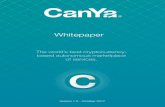 171023 - WhitePaper-CanYa6. platform growth & currency volatility 21 7. decentralisation roadmap 22 8. budget 23 9. roadmap 24 10. team 26 11. market 30 12. current canya app features