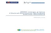 HISO 10040.4:2015 Clinical Document Metadata Standard · 2 HISO 10040.4:2015 Clinical Document Metadata Standard While this standard is about using documents to represent and exchange