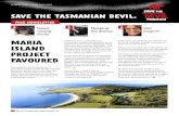 SAVE THE TASMANIAN DEVIL. free population of Tasmanian … · free population of Tasmanian devils that requires the minimum level of management for its persistence as part of the