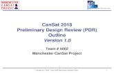 CanSat 2018 Preliminary Design Review (PDR) Outline Version 1cansatcompetition.com/docs/teams/Cansat2018_5002_PDR_v21.pdf · Systems Overview Lawrence Allegranza France (LAF) Sensors