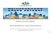 Beverly Woods Civic Association...Project 2 Roots: • Duke Energy outage app or website • Kim Barnes • CDOT Project 3 Roots: • Neighborhood participation by quadrant/village
