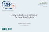 Applying Geothermal Technology for Large Scale Projects5 •Review Existing Site Plan and Utility Drawings •Collect Building Information • Types of HVAC Systems • Operations
