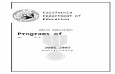 Programs of Excellence - CALPROcalpro-online.org/documents/WordPOE_Application_2006 …  · Web viewApplication. 2006-2007 Edition. Sally Ianiro. CALPRO Research Analyst. American