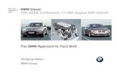 BMW Group BMW Diesel. DEER 2007 Page 1 13th DEER ... · DEER 2007 2-Stage Turbocharger (Variable Twin Turbo). Page 10 Engine Small Turbo Big Turbo Intercooler Compressor-Bypass Air