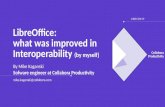 LibreOffice: what was improved in Interoperability ... · Collabora Productivity collabora online .com September 12th, 2019 .. 5 DOC/DOCX interoperability fixes tdf#116371 - Export