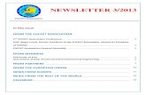 NEWSLETTER 3/2013 - EUCEET · (North-Easter state university n.a. M.K. Ammosov, Yakutsk, Russia) ... Prof. Diego Lo Presti sent on 5th July 2013 a message with some documents distributed