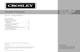 Owner’s Manual Chest Freezer - Crosley Corporation · The freezer should always be plugged into its own individual electrical outlet which has a voltage rating that matches the