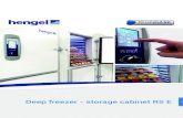 Deep freezer - storage cabinet RS E€¦ · Deep freezer - storage cabinet RS E An eco-designed and proven product Based on 30 years of accumulated know-how in the Bakery-Pastry area,