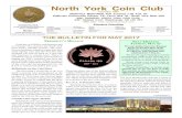 North York Coin ClubThe presentation for the evening was the Delegates Report for the recent O.N.A. Convention that was held in Kitchener ON between April 21 and 23. Henry attended