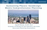 Sustaining Places: Geodesign Meets Comprehensive Planning...1.4 Provide complete streets serving multiple functions. 1.10 Implement green building ... generating visions, developing