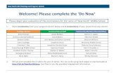 Welcome! Please complete the ‘Do Now’ · Ida B. Wells Marion S. Barry Shirley Chisholm. New North MS Planning and Program Update ... b Cool i dge H S M oder ni z at i on Summar