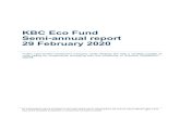 KBC Eco Fund Semi-annual report 29 February 2020€¦ · Organisation of the Bevek KBC Eco Fund 1.2. Management report 1.2.1. Information for the shareholders 1.2.1.1. Securities