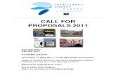 CALL FOR PROPOSALS 2011 - edilportale.com 2011.pdf · 2011. 1. 24. · Intelligent Energy – Europe Call for Proposals 2011 . 4/25 . Intelligent Energy - Europe covers action in