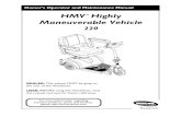 HMV Highly Maneuverable Vehicle - ezMobilityBattery 220 Manual.pdf · made available by the auto industry. Invacare cannot and does not recommend any powered scooter transportation