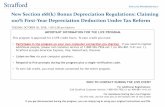 New Section 168(k) Bonus Depreciation Regulations ...media.straffordpub.com/products/new-section-168-k-bonus-depreciat… · 30/10/2018  · 100% First-Year Depreciation Deduction