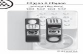 CD3500 & CD4000...CD3500 & CD4000 Installation and User manual 5 ENG About this manual This manual covers both the Scandinavian style (CD3500) and the International style (CD4000)