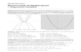 Michael Buhlmann Mathematik-Aufgabenpool€¦ · Michael Buhlmann, Mathematik-Aufgabenpool > Allgemeine Parabeln 4 Vorgehensweise : a) Umwandlung von Scheitel- in Normalform: Das
