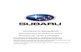 Informationen für Rettungsdienste - SUBARU€¦ · • Beim SUBARU Justy Modelljahr 1996 erfolgt die Auslösung des Airbags rein mechanisch. Achtung! Bei diesen Fahrzeugen hat das