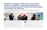 AFRAA stages 8th Convention with a call for collaboration ... · 08.08.2019  · Afrasia Bank, Airports of Mauritius (AML), ATNS Air Traffic and Navigation services, Embraer, Jackson