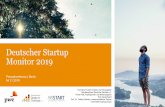 Deutscher Startup Monitor 2019 - pwc.de€¦ · Deutscher Startup Monitor 2019 –Pressekonferenz 04.11.2019 Grundlagen Startups in Deutschland Gründerinnen und Gründer Produkte