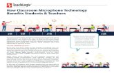How Classroom Microphone Technology Benefits Students ...€¦ · How Classroom Microphone Technology Benefits Students & Teachers Across the United States, architects, facility professionals