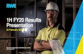 1H FY20 Results Presentation FY20 Half Year... · Key Business Highlights Reported net sales growth of 5% • Reported sales growth in the Americas of 7%, like-for-like growth of