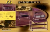 BASSINETS BASSINET ACCESSORIES bassin… · BASSINETS BASSINET ACCESSORIES. MODEL8044SSBASSINET has two shelves welded to the inverted “U” frame that measure 8" and 23" from the