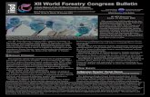 XII World Forestry Congress Bulletin iisd · The Congress is held approximately every six years under the auspices of the Food and Agriculture Organization of the United Nations (FAO)