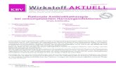 Wirkstoff AKTUELL Rationale Antibiotikatherapie bei ... · PDF file Rationale Antibiotikatherapie bei unkomplizierten Harnwegsinfektionen Nitrofuran Nitrofurantoin Hydroxychinolin-Derivat