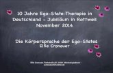 10 Jahre Ego-State-Therapie in Deutschland - Jubiläum in ...€¦ · Ressourcen. M. Erickson: Im Unbewussten jeder Person sind die natürlichen Kräfte zur Selbstheilung vorhanden!