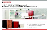 19’’ SOUNDproof Free Standing Cabinets · SOUNDproof Free Standing Cabinets are high quality design, for applications in office environments to reduce noise of active equipment