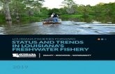 LOUISIANA FISHERIES FORWARD STATUS AND TRENDS IN … · SWOT Analysis Results from the freshwater fisheries survey show that if left alone on the current track, the commercial freshwater
