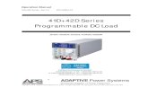 41D+42D Series Programmable DC Load - Caltest€¦ · 41D+42D Series Modular DC Load Operation Manual Page 3 of 107 Table of Contents 1 Contact Information ..... 8 2 Front Matter
