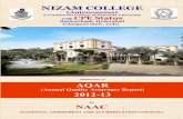 Telangana State, India - Nizam Collegenizamcollege.ac.in/AQAR/AQAR2012-13R.pdf · Telangana State, India . Nizam College AQAR 2012-13 2 Annual Quality Assurance Report (AQAR) of the